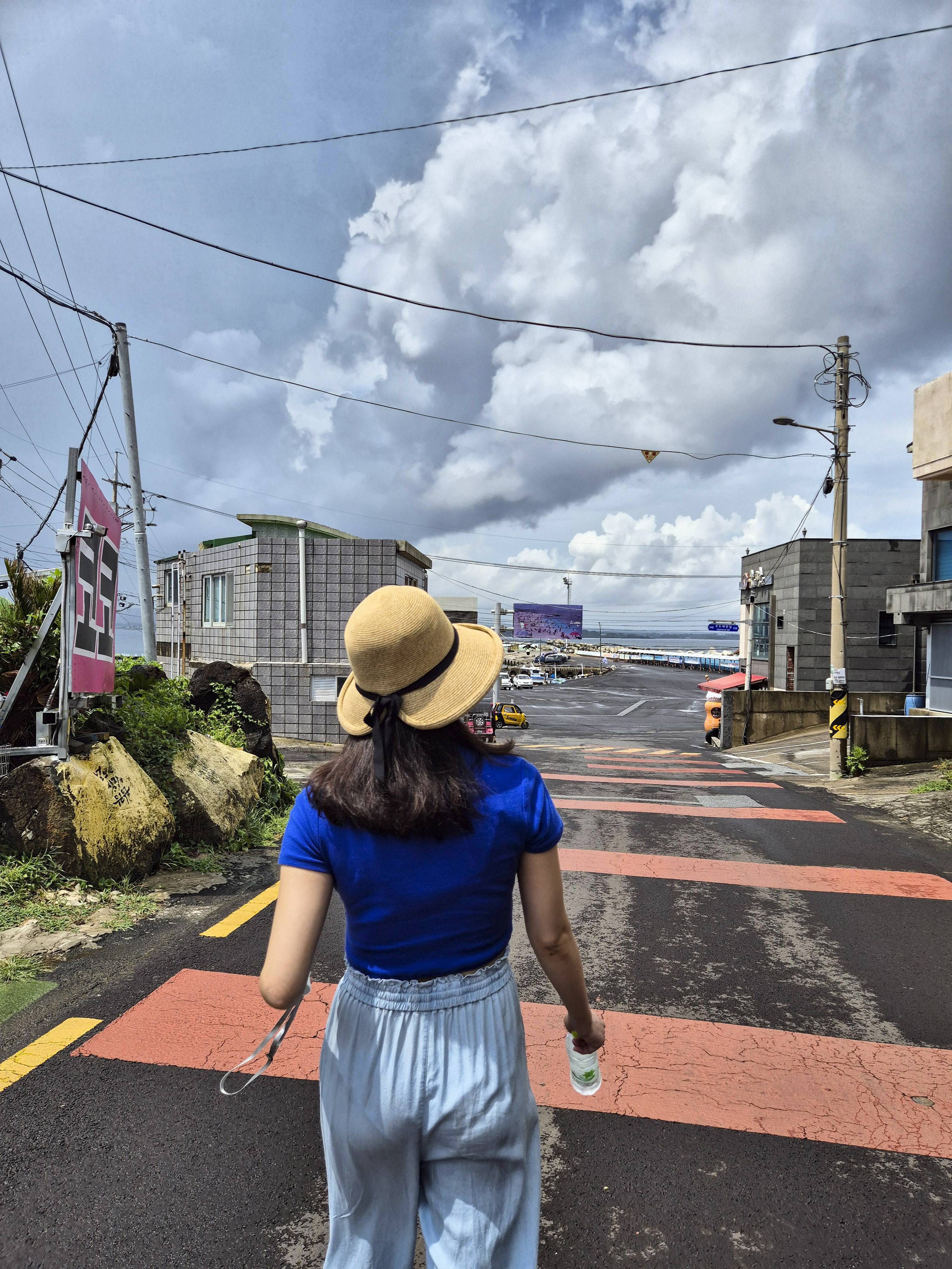 산호해수욕장으로 가는 모습
