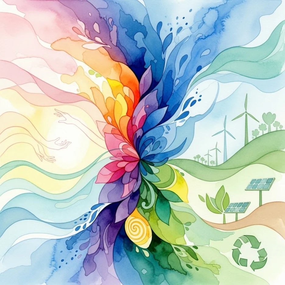 힐링, 컬러, 기후를 주제로 한 디자인 아이디어