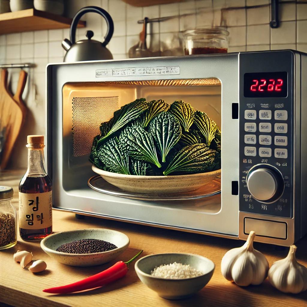 전자레인지 깻잎찜 초간단 밑반찬 깻잎 요리