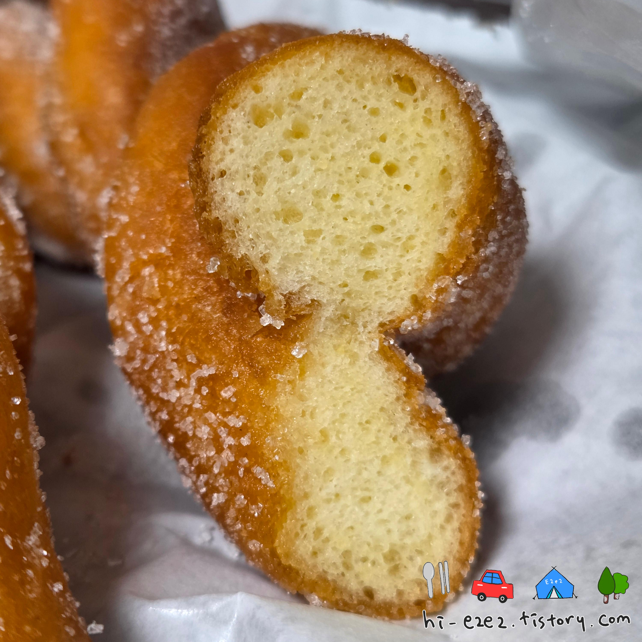 목포 여행 맛집 미추리빵 꽈배기 공기층 단면