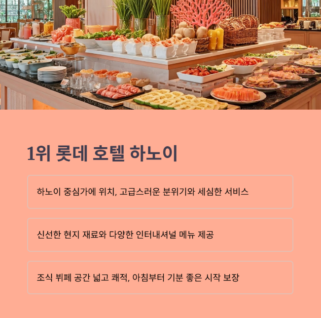 1. 롯데 호텔 하노이