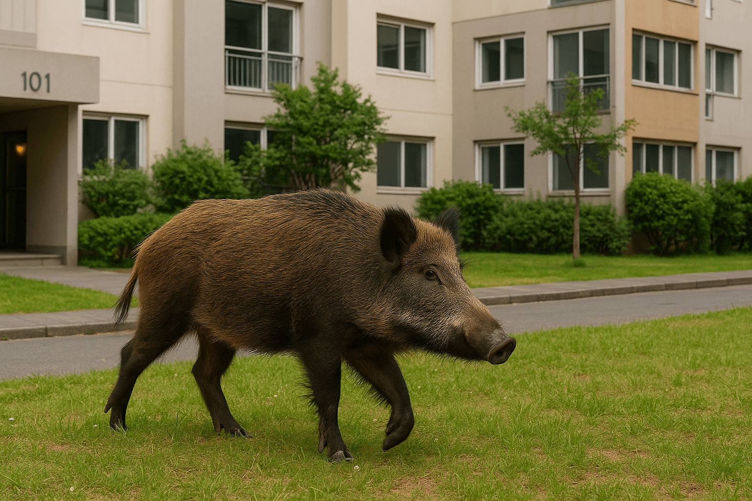 멧돼지 아파트 출몰