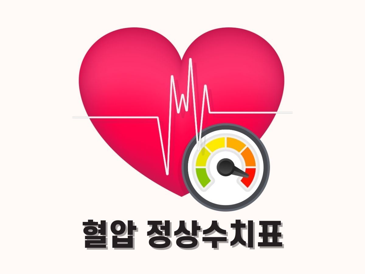 혈압 정상수치 (고혈압 수치표)