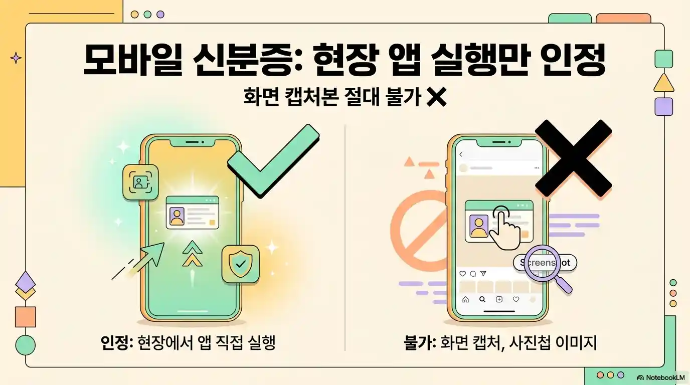 모바일 신분증 유의 사항