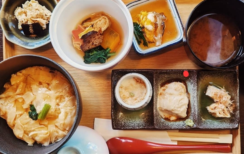 쿄 유바 미타큐 키요미즈의 유바정식