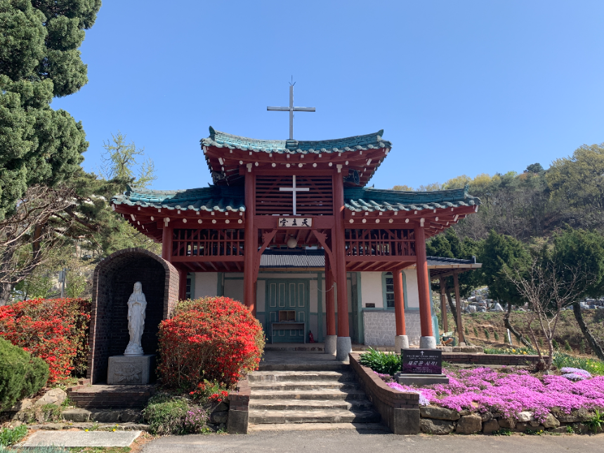 상홍리 공소앞 마리아 동상