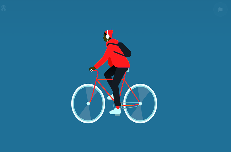 대학생의 자전거