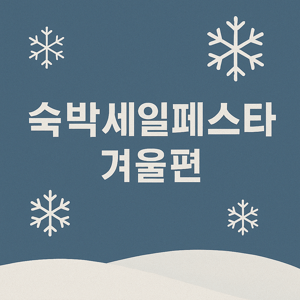 숙박세일페스타 겨울편