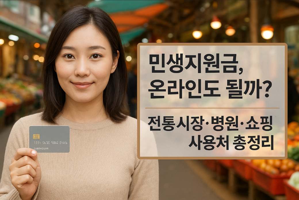 민생지원금, 온라인도 될까?