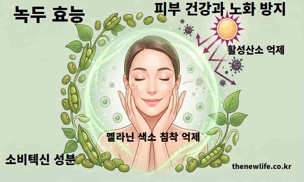 녹두 효능 피부 건강 노화 방지