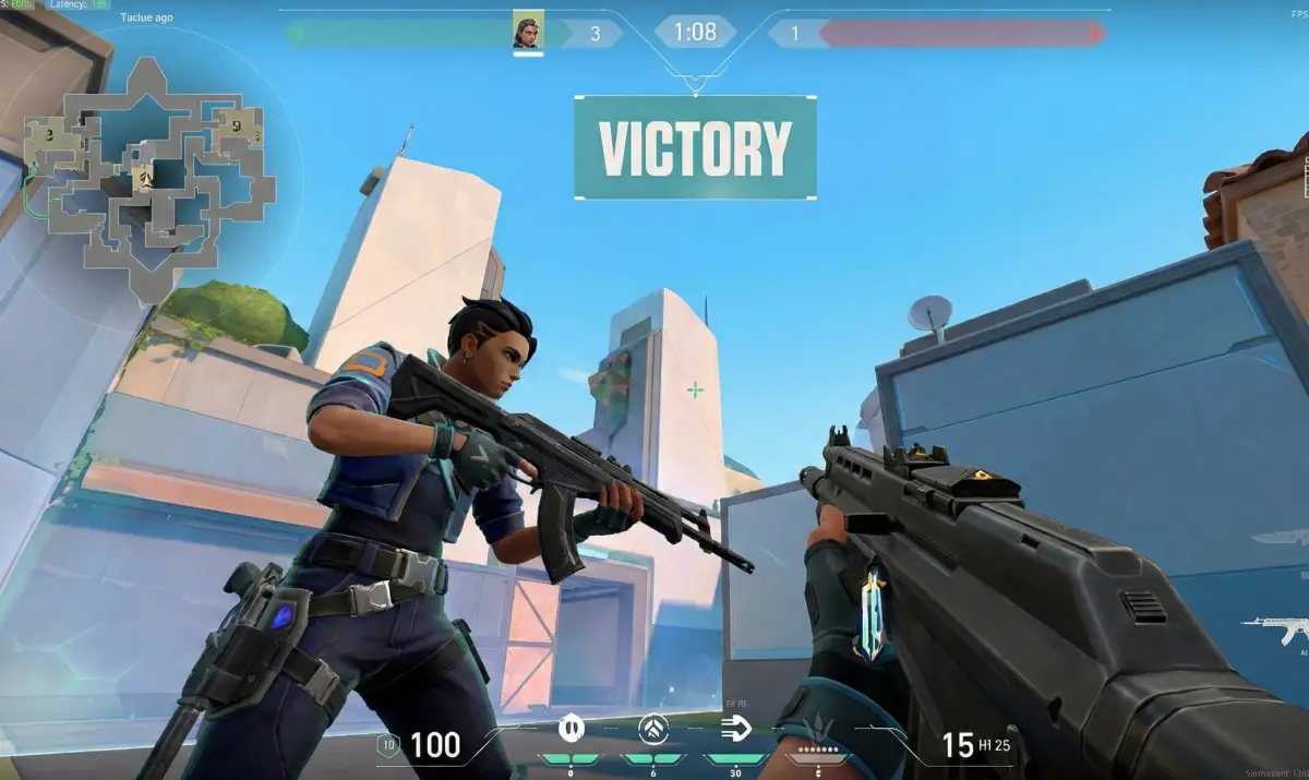 발로란트 게임 플레이 승리