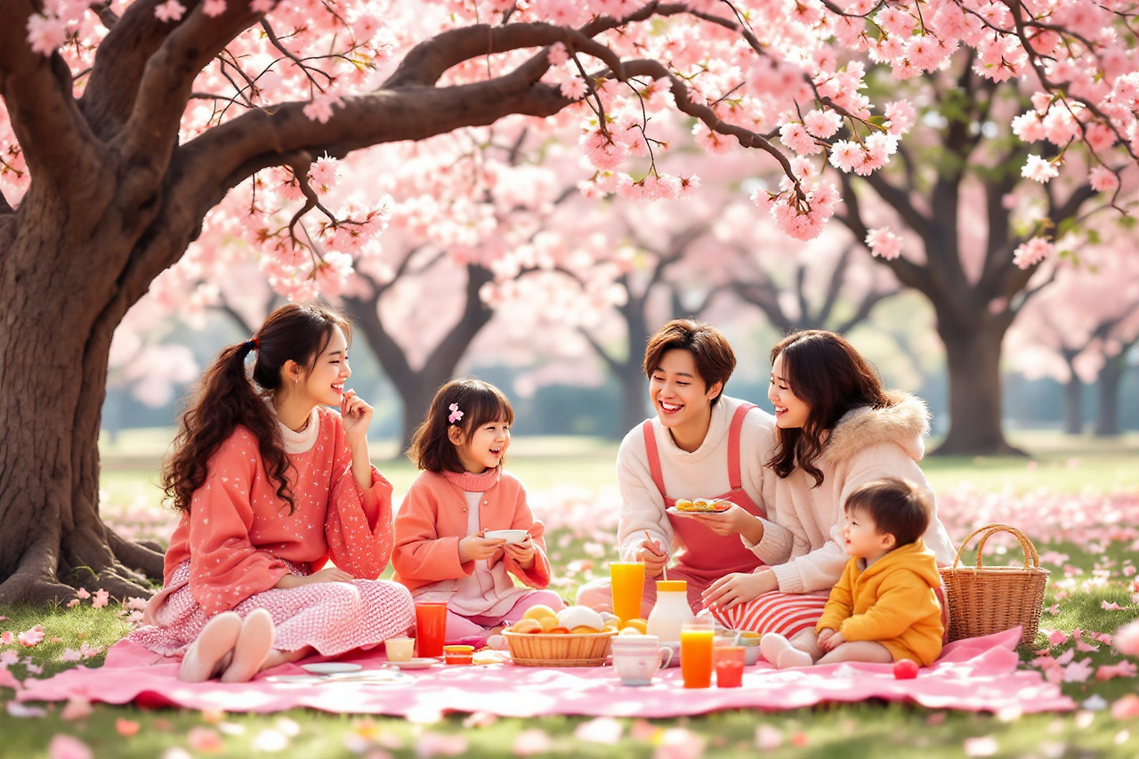 완벽한 벚꽃놀이 환경