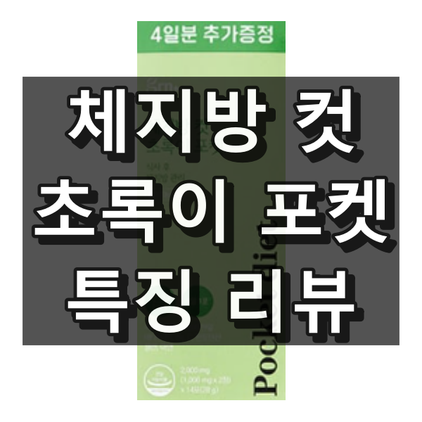 체지방 컷 초록이 포켓 대표 이미지