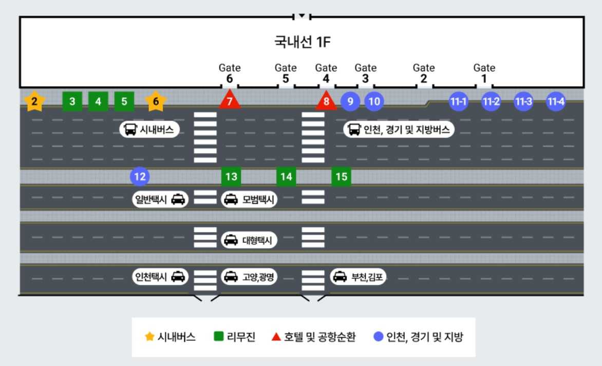 김포공항 리무진 시간표
