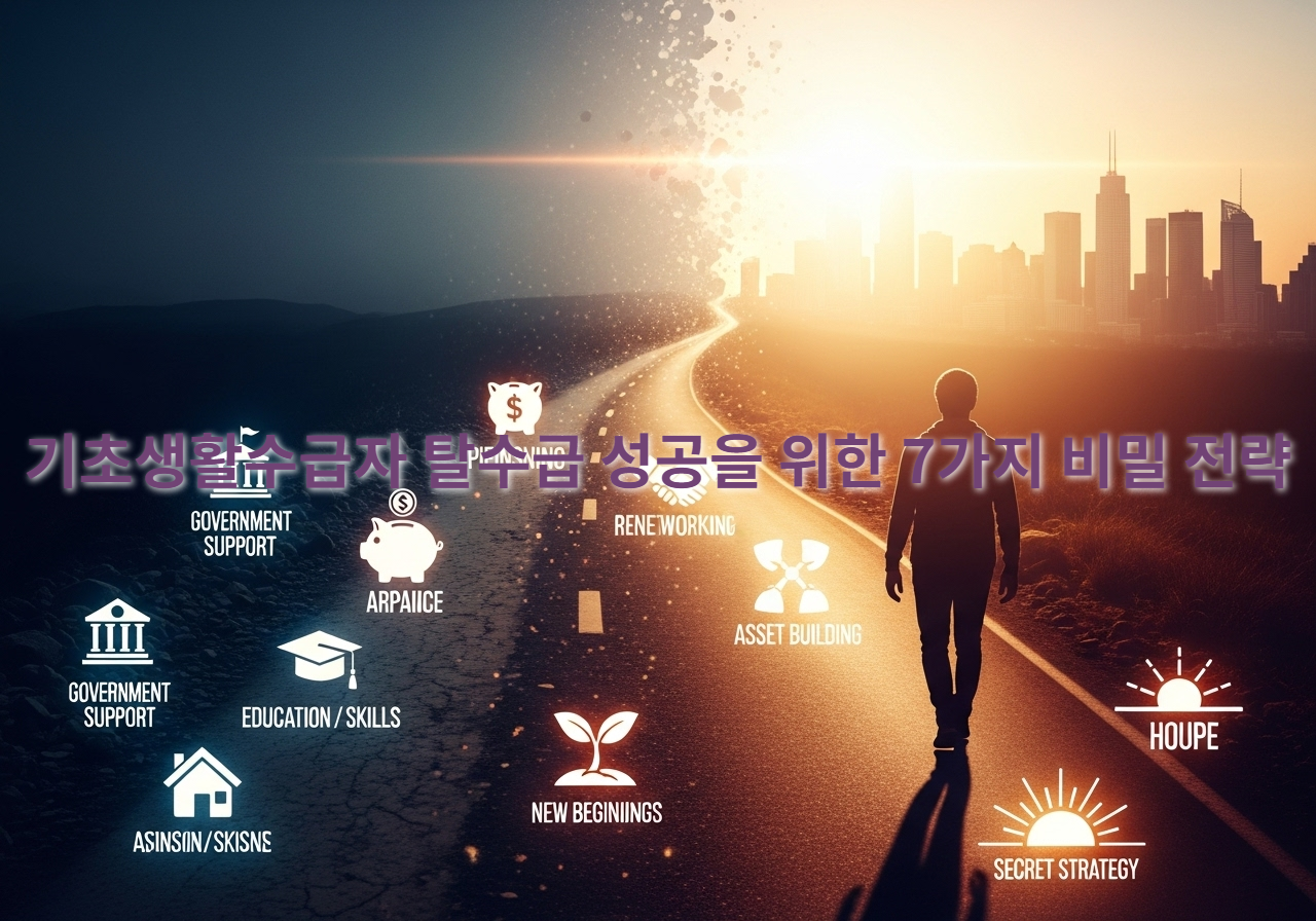 희망을 현실로! 기초생활수급자 탈수급 성공을 위한 7가지 비밀 전략: 정부 지원금부터 자산 형성까지