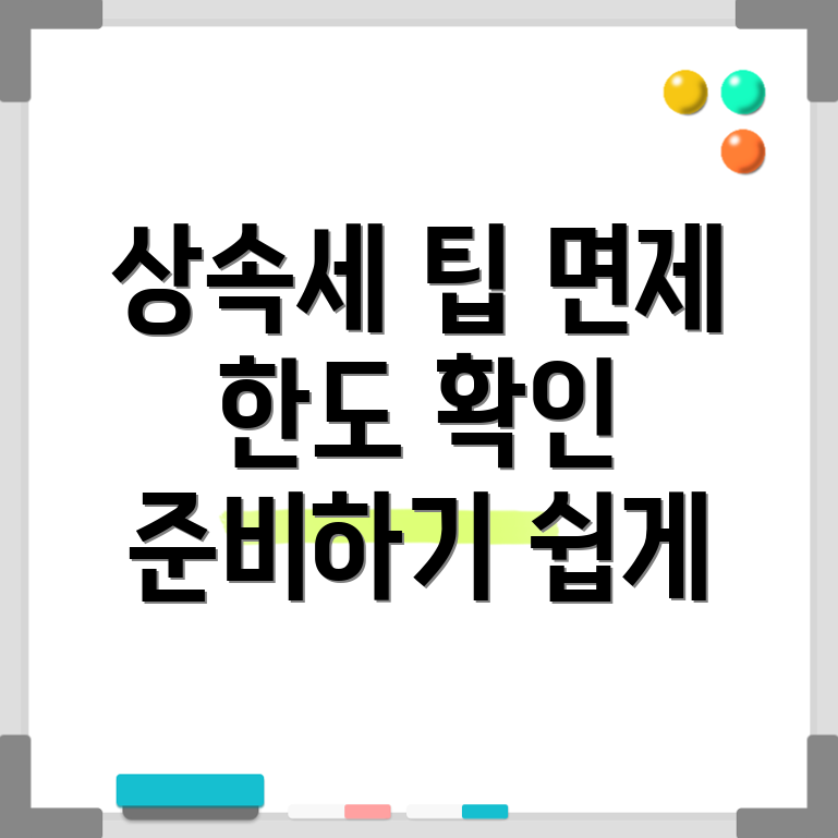 상속세 면제 한도액