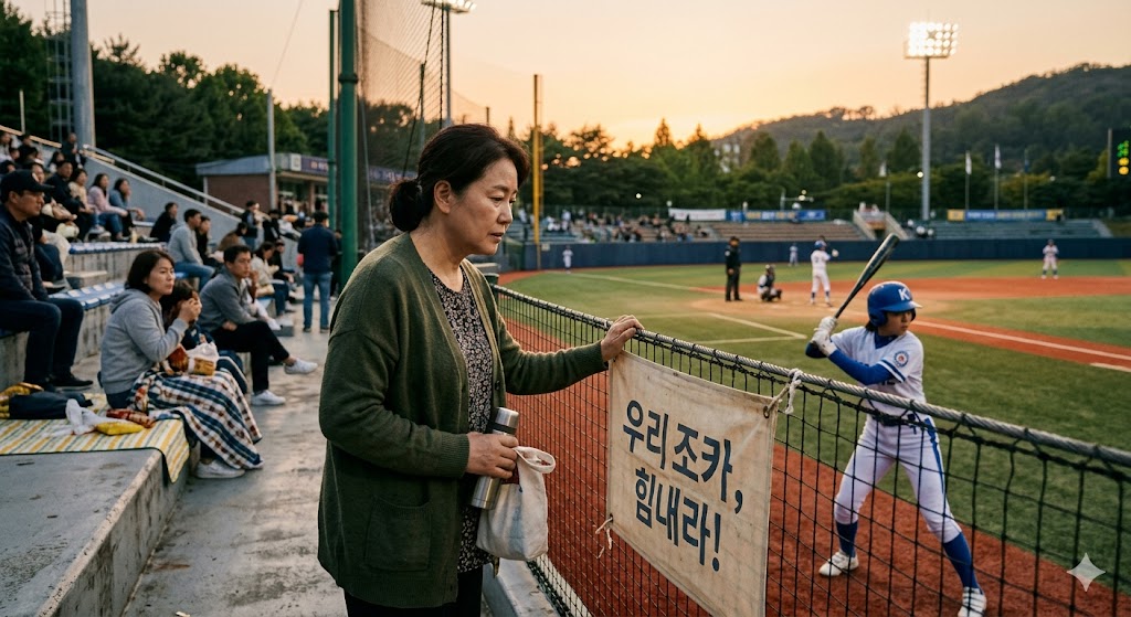 야구선수를 키우는 누나의 모습