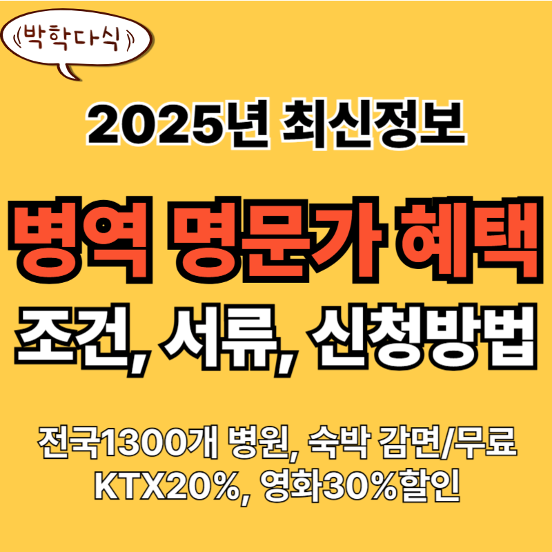 병역명문가 혜택 조건 신청방법