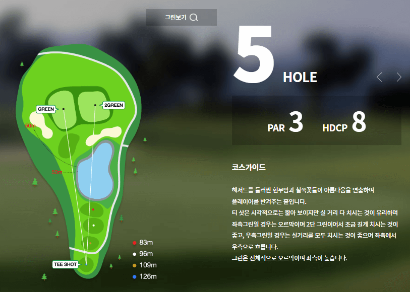 에버리스 골프리조트 파인코스 5