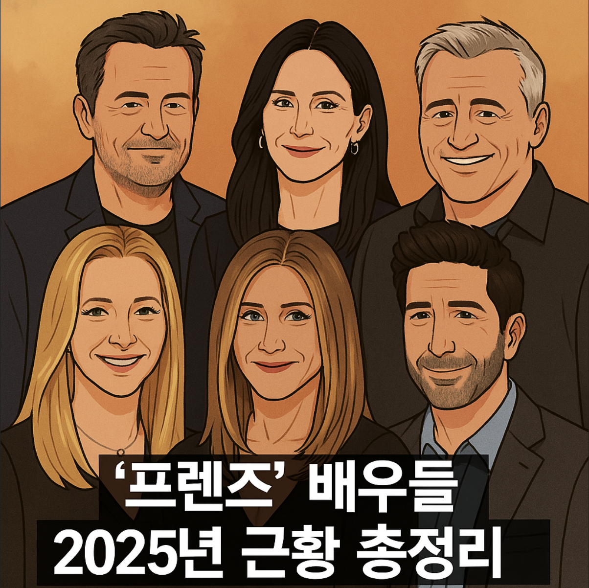미국 드라마 프렌즈 배우들 2025년 근황