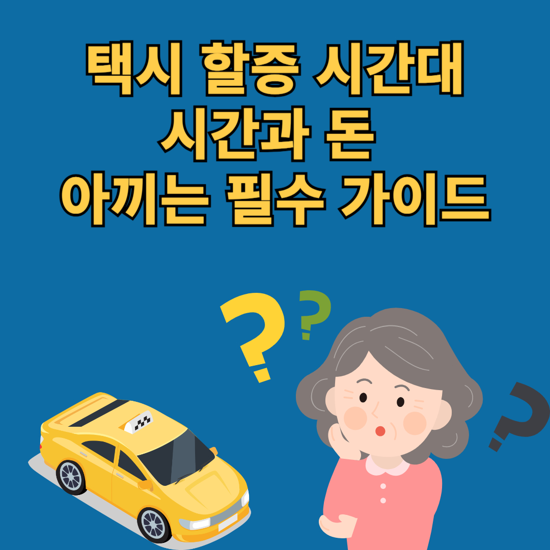 택시 할증 시간대