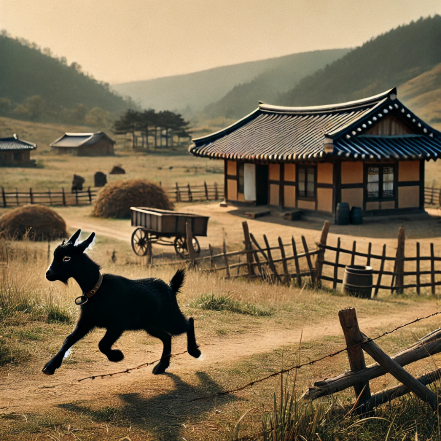 키우던 흑염소가 도망가는 꿈