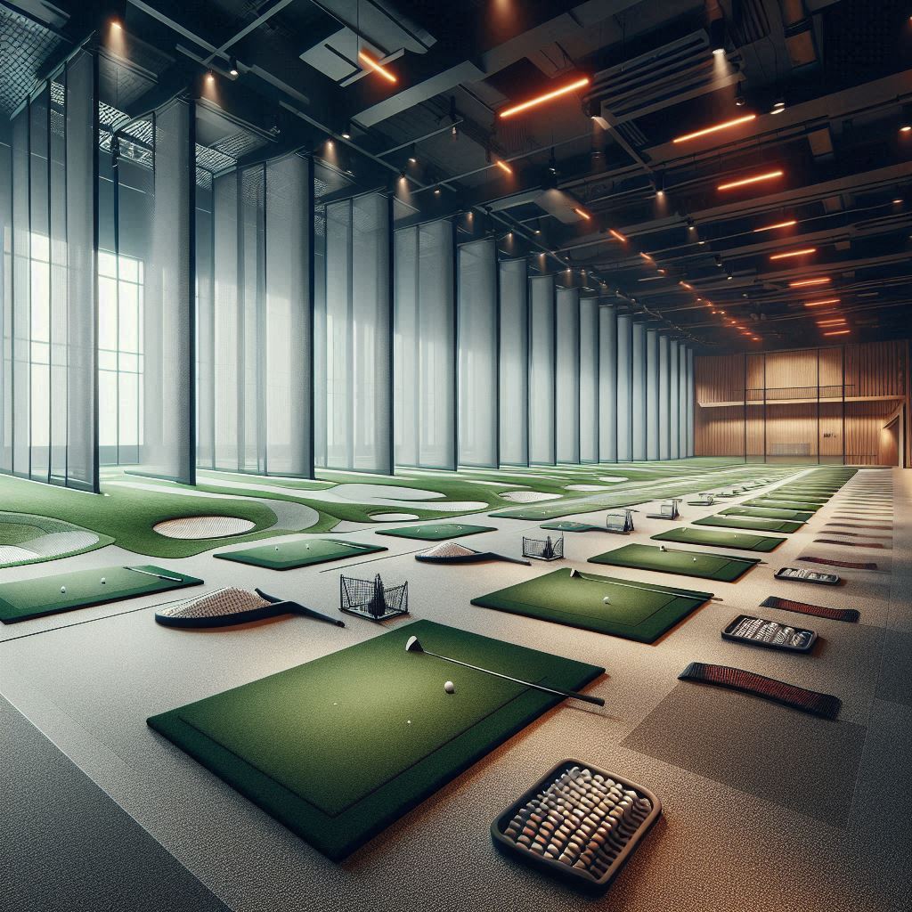 실내골프연습장 배경