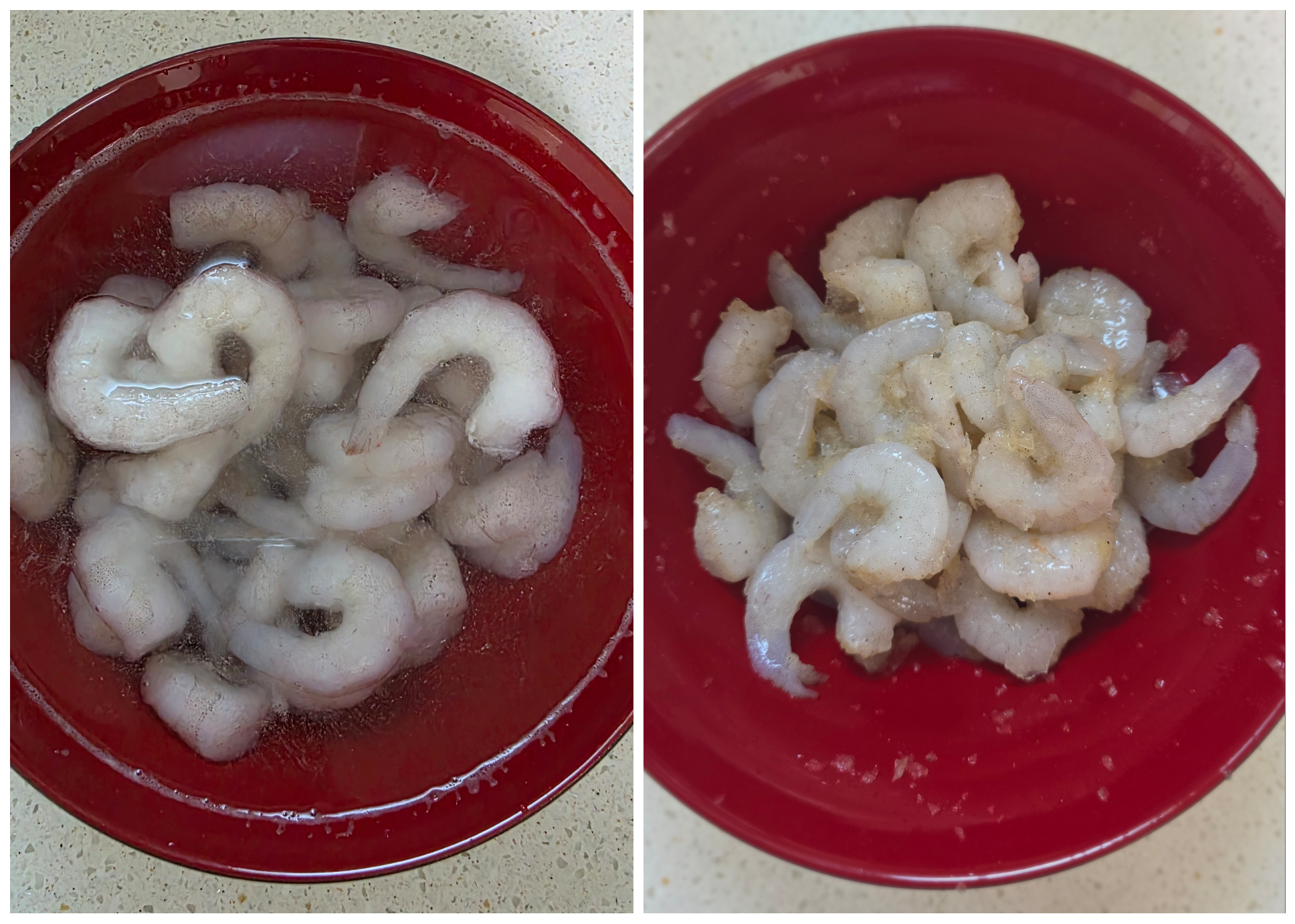 냉동-새우살을-사용했어요.