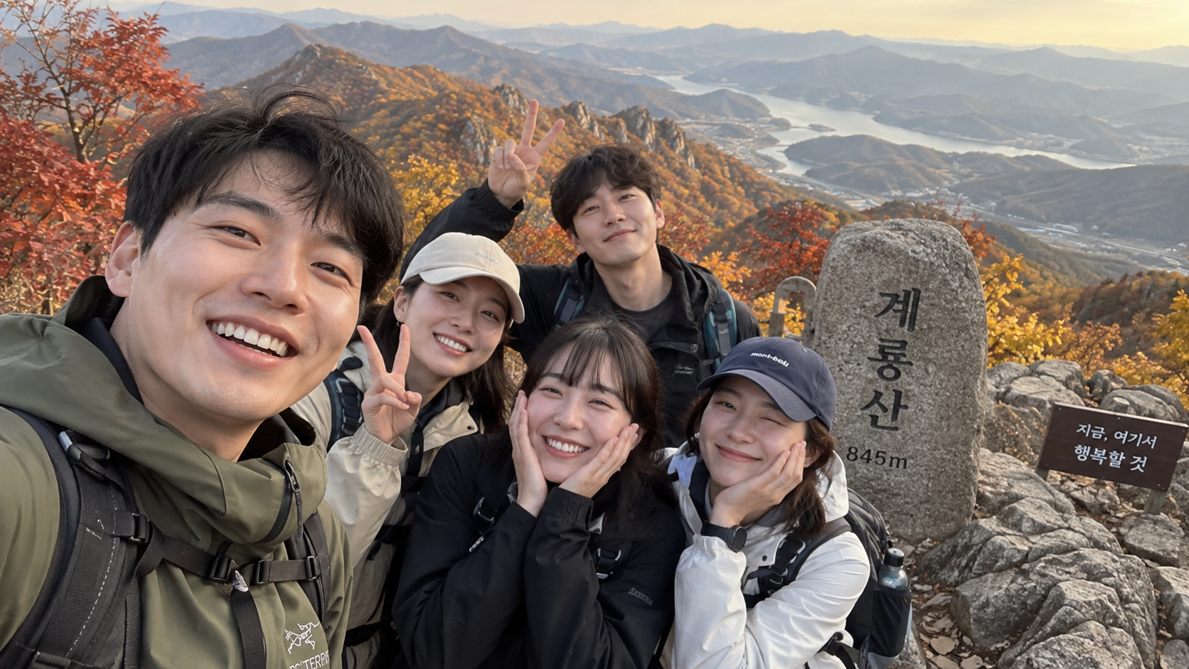 마무리: 산은 같고 모임 방식만 달라요 장면