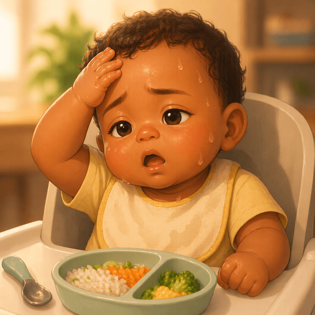 아기 다한증,아기땀