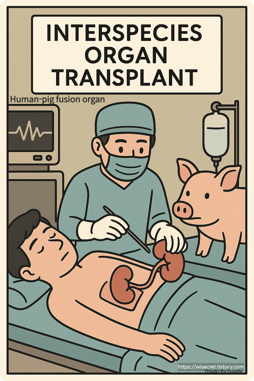 Human-pig fusion organ