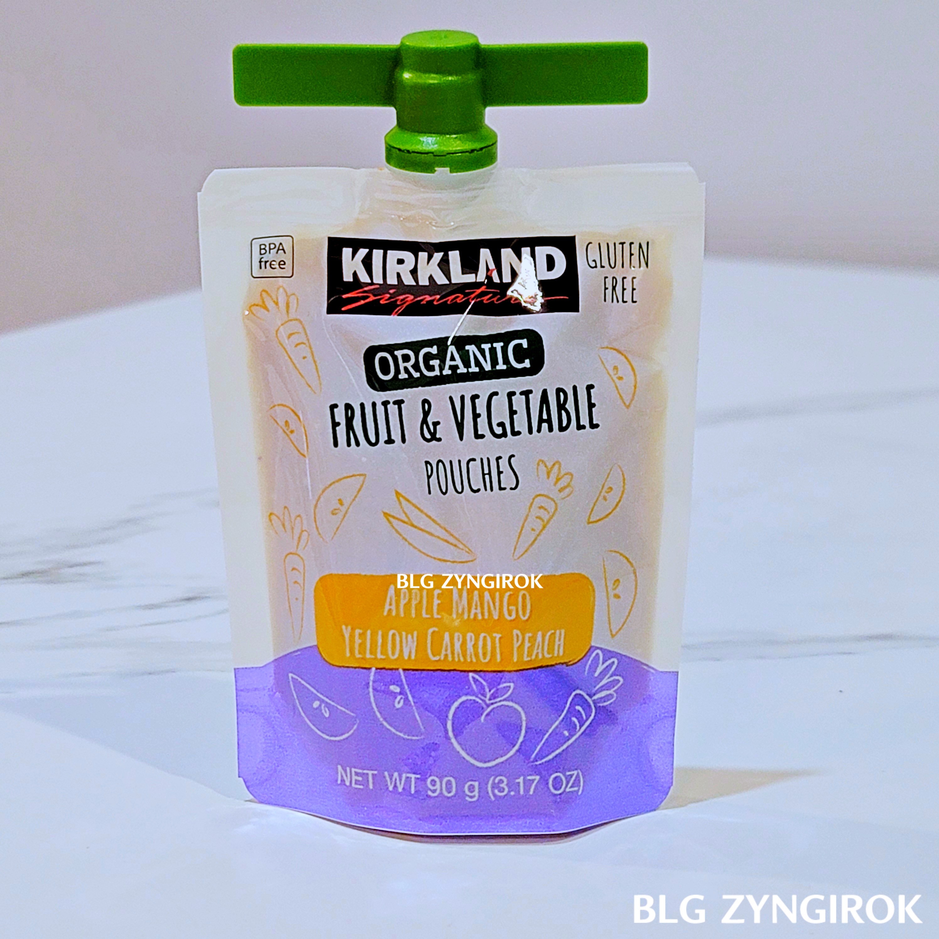 코스트코 커클랜드 후룻 베지 파우치 - 노랑맛 전면 모습이다.