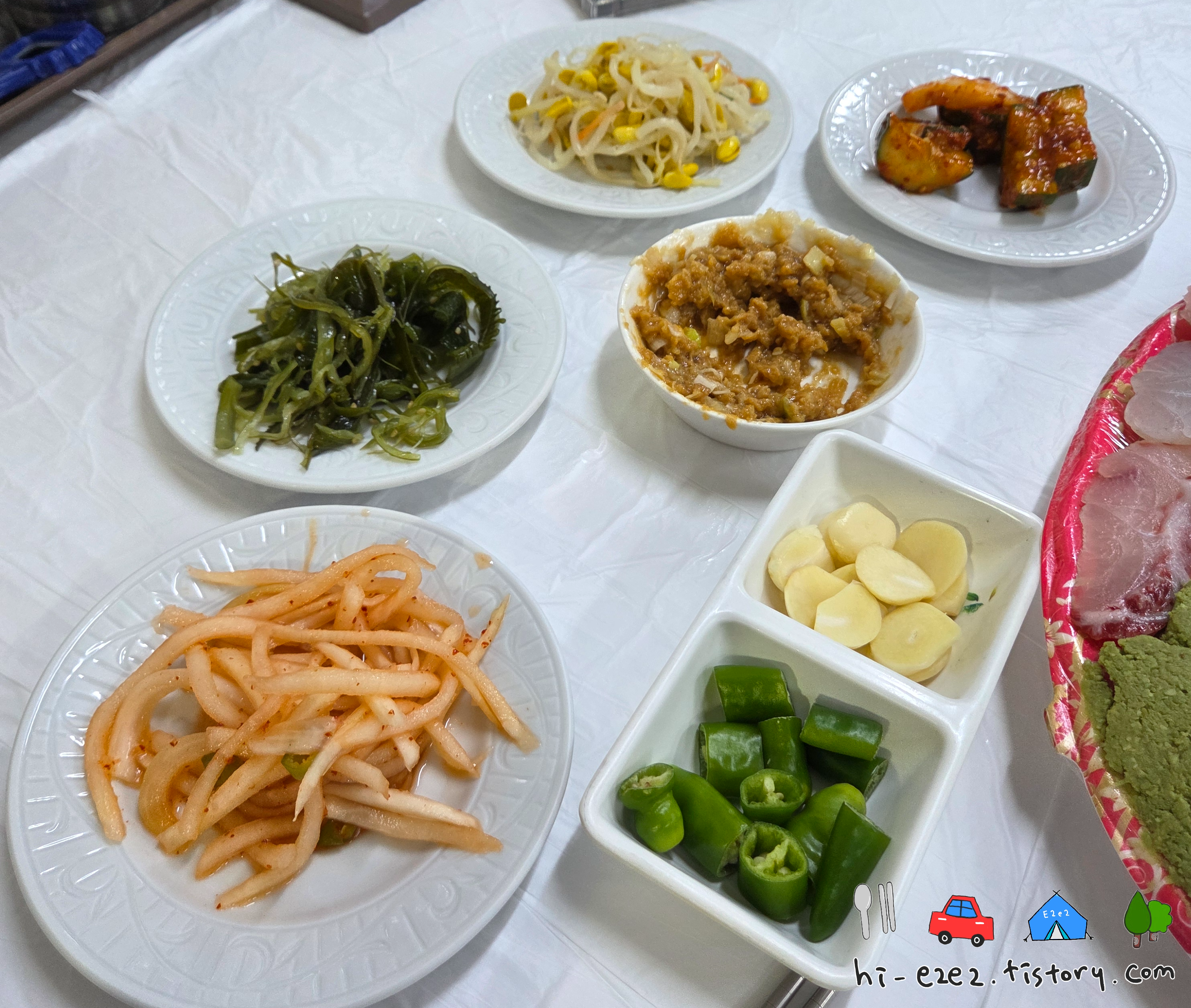 목포 관광객 추천 삼촌네회수산 밑반찬