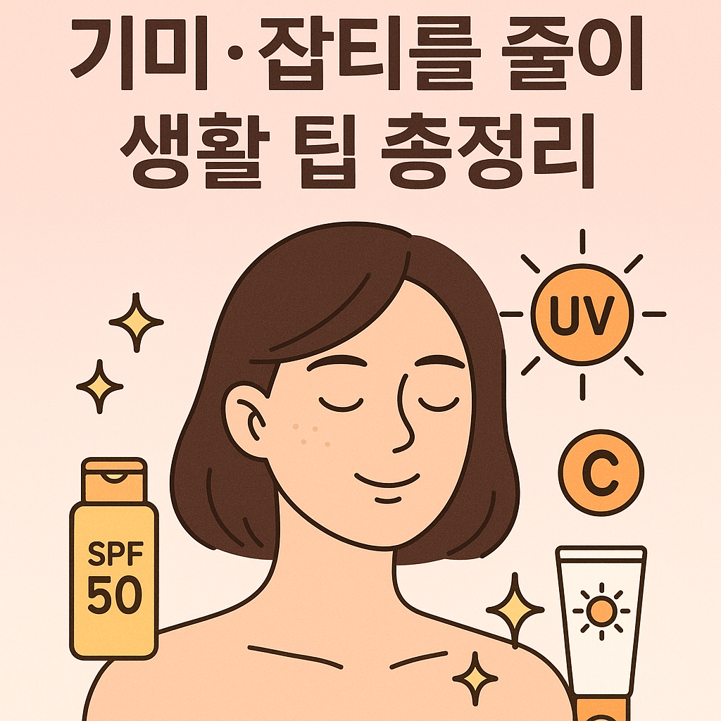 기미&middot;잡티를 줄이는 생활 팁 총정리