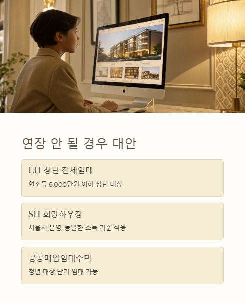 연장 안 될 경우 대안