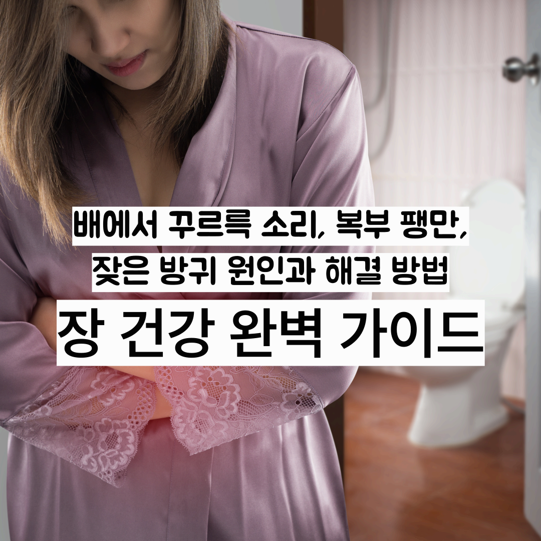 배에서 꾸르륵 소리, 복부 팽만, 잦은 방귀 원인과 해결 방법 – 장 건강 완벽 가이드