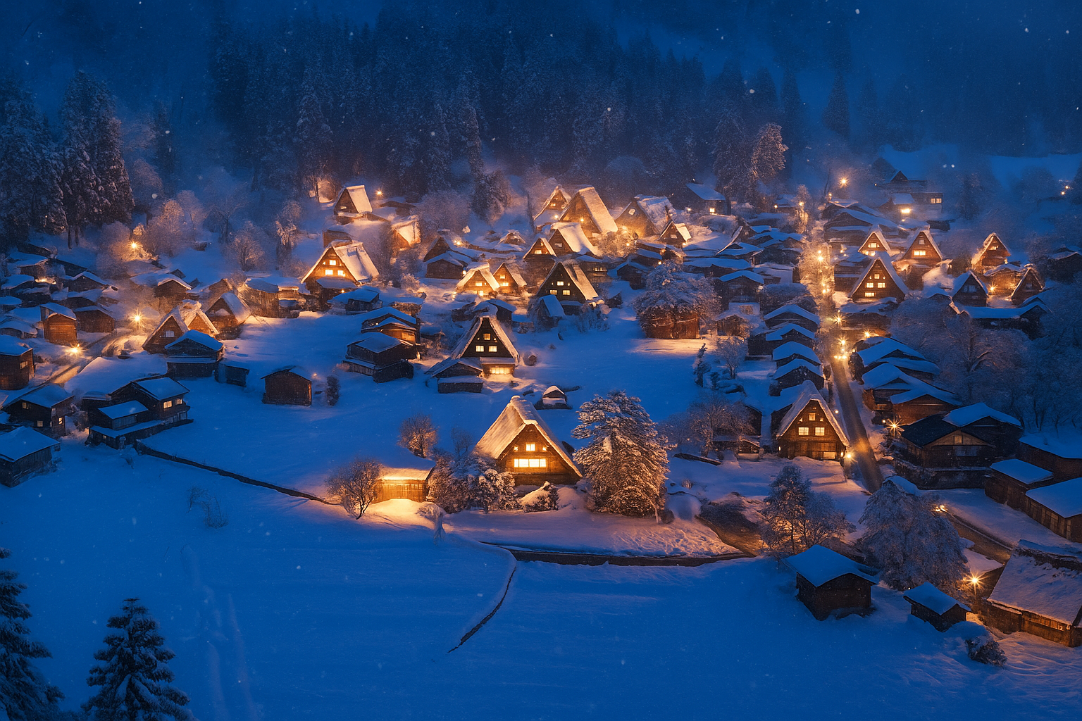 시라카와고 조명 축제