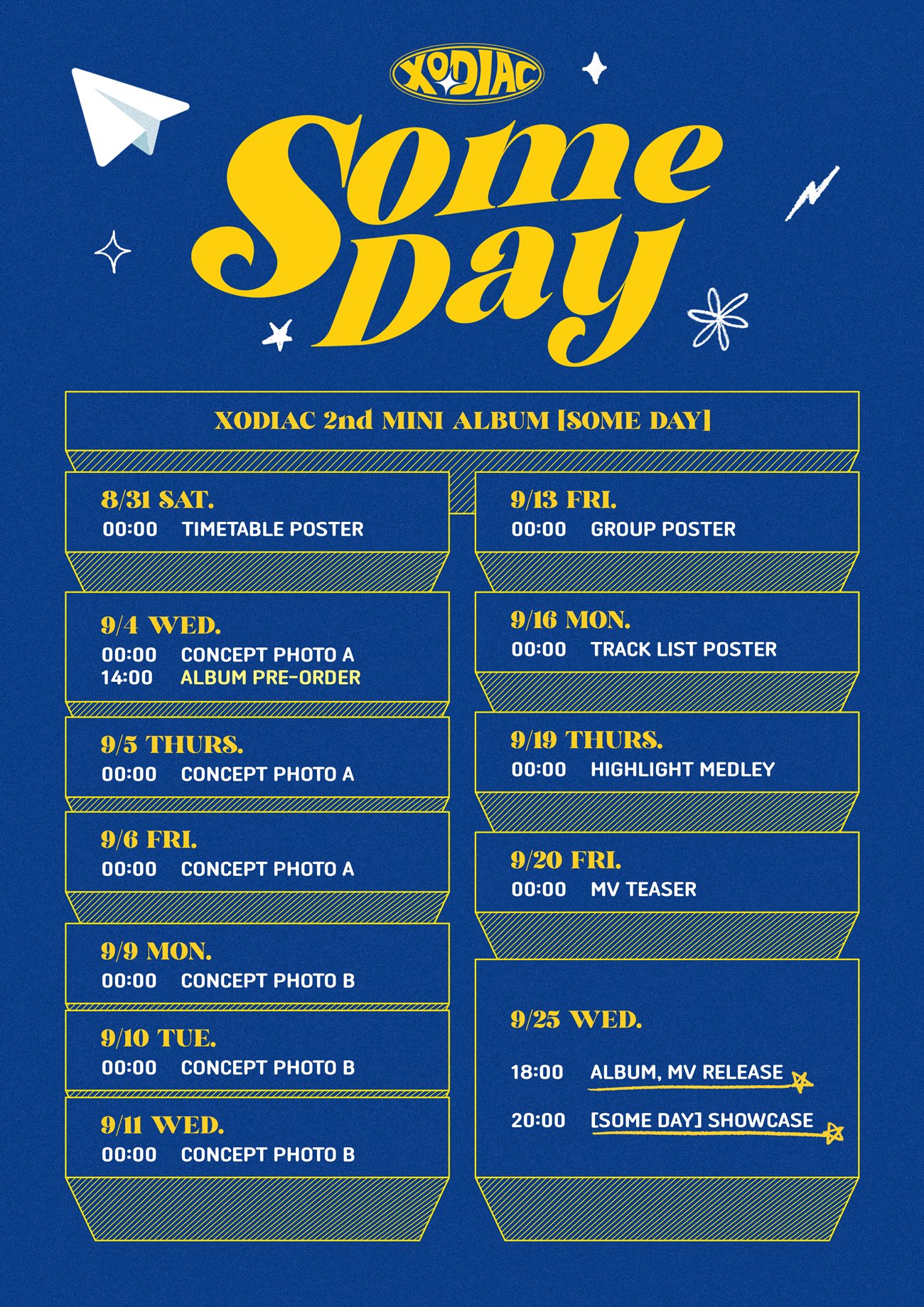 소디엑 타임 테이블 포스터, 잭소엔터테인먼트