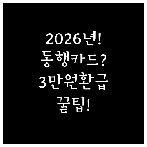 2026년 달라진 기후동행카드, 월 ..