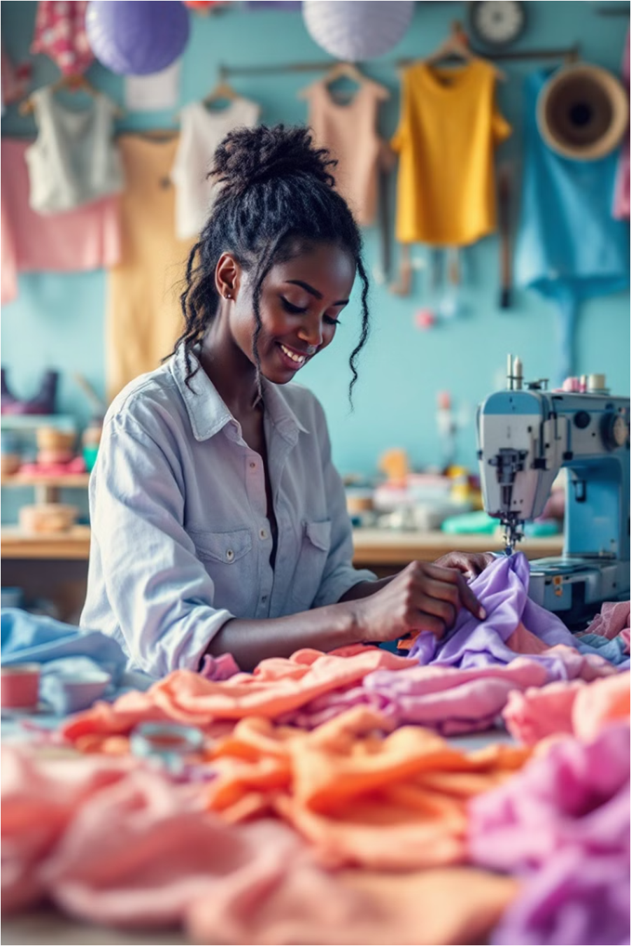 중고 의류 리세일, 업사이클링 재활용 의류 창업 by AI 생성