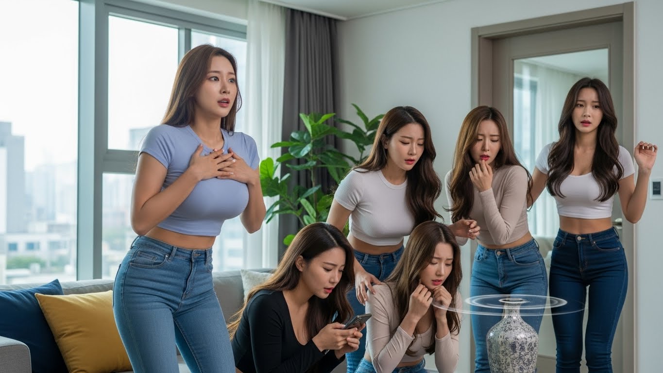 지진에 불안해하는 여성들