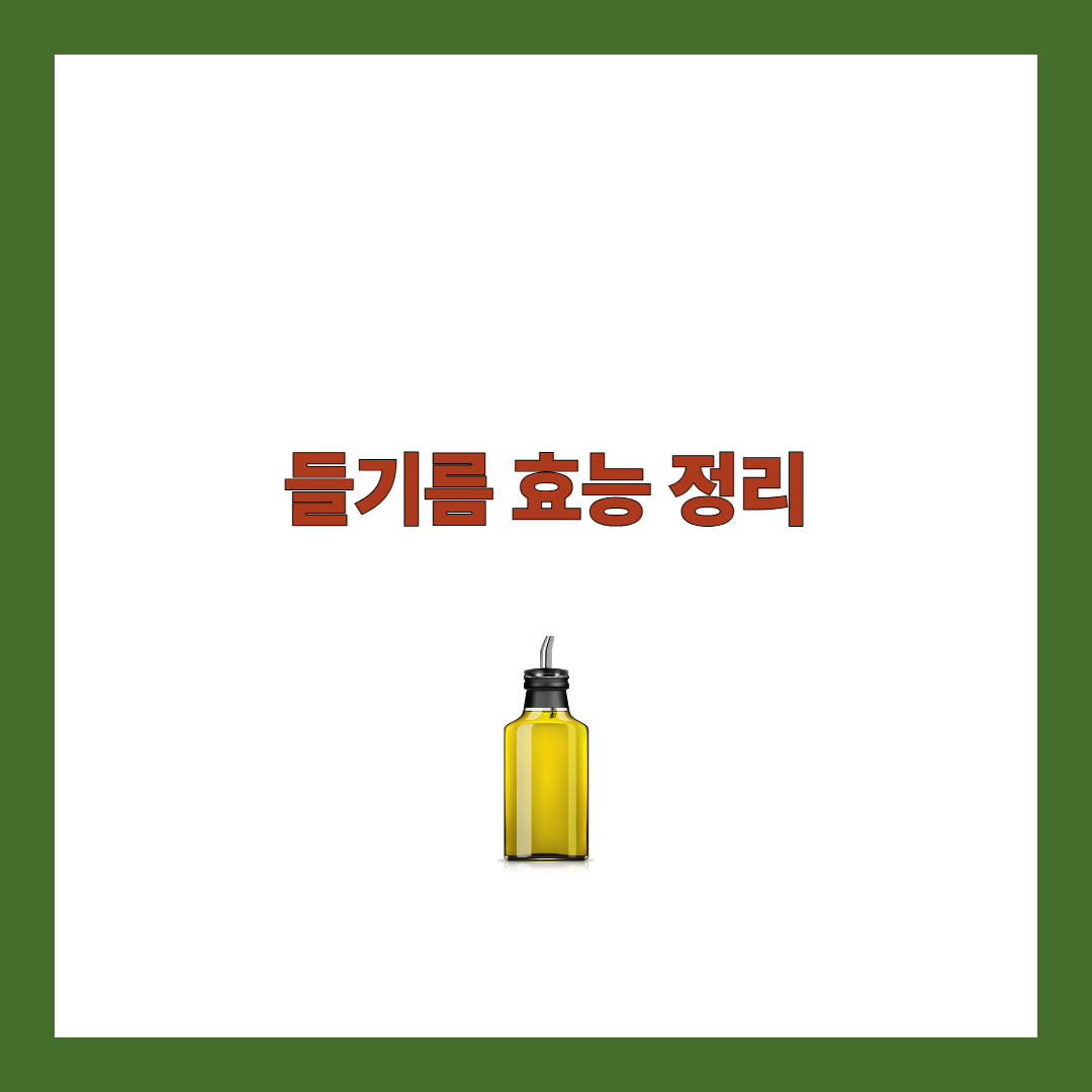 들기름 효능