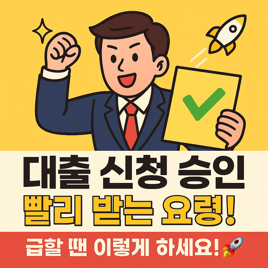 대출 신청 승인, 빨리 받는 요령! 급할 땐 이렇게 하세요! 🚀