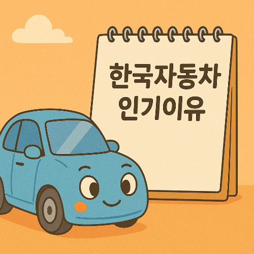 한국자동차 인기 이유