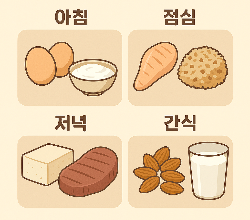 하루 단백질 식단