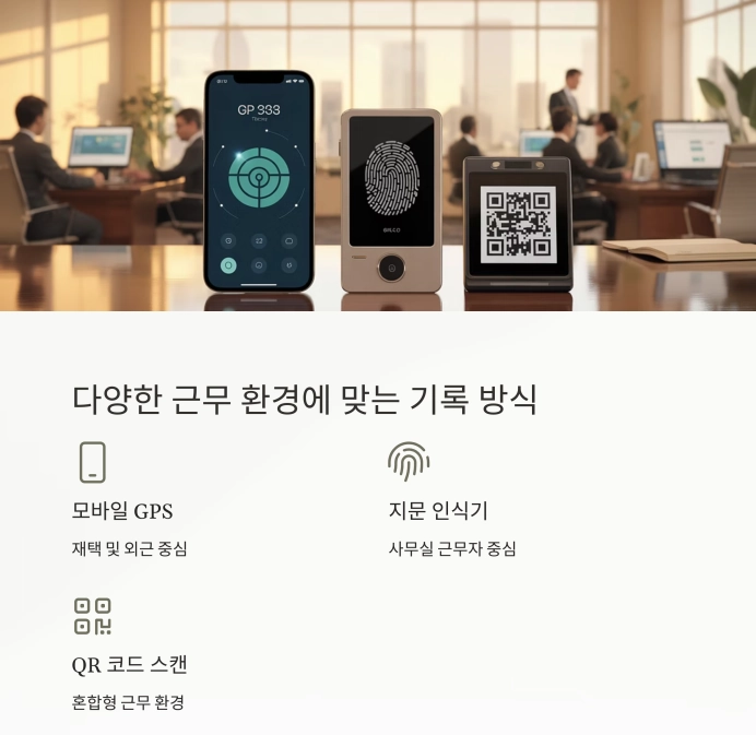 근태 관리 시스템을 도입해 직원의 출퇴근을 정확히 기록하세요