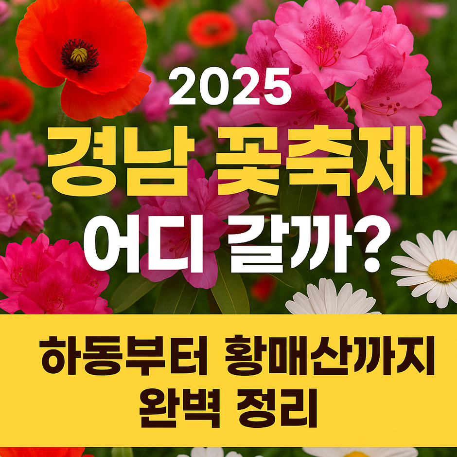 2025 경남 꽃축제 어디 갈까?