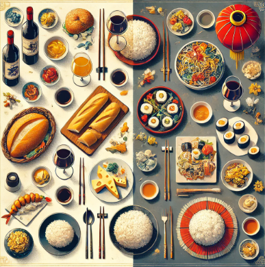 유럽 VS 아시아 식문화