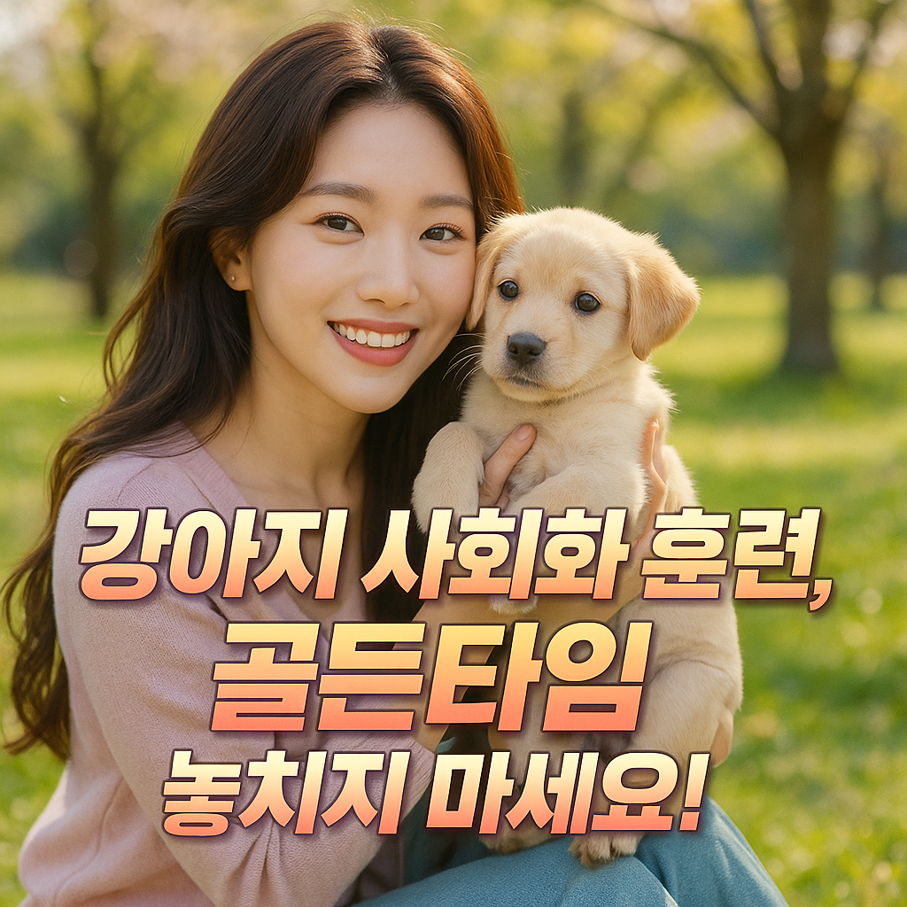 강아지 사회화 훈련 골든타임, 지금이 바로 타이밍이에요!