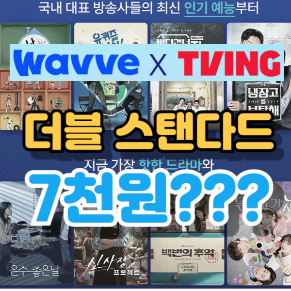 웨이브 티빙 더블이용권